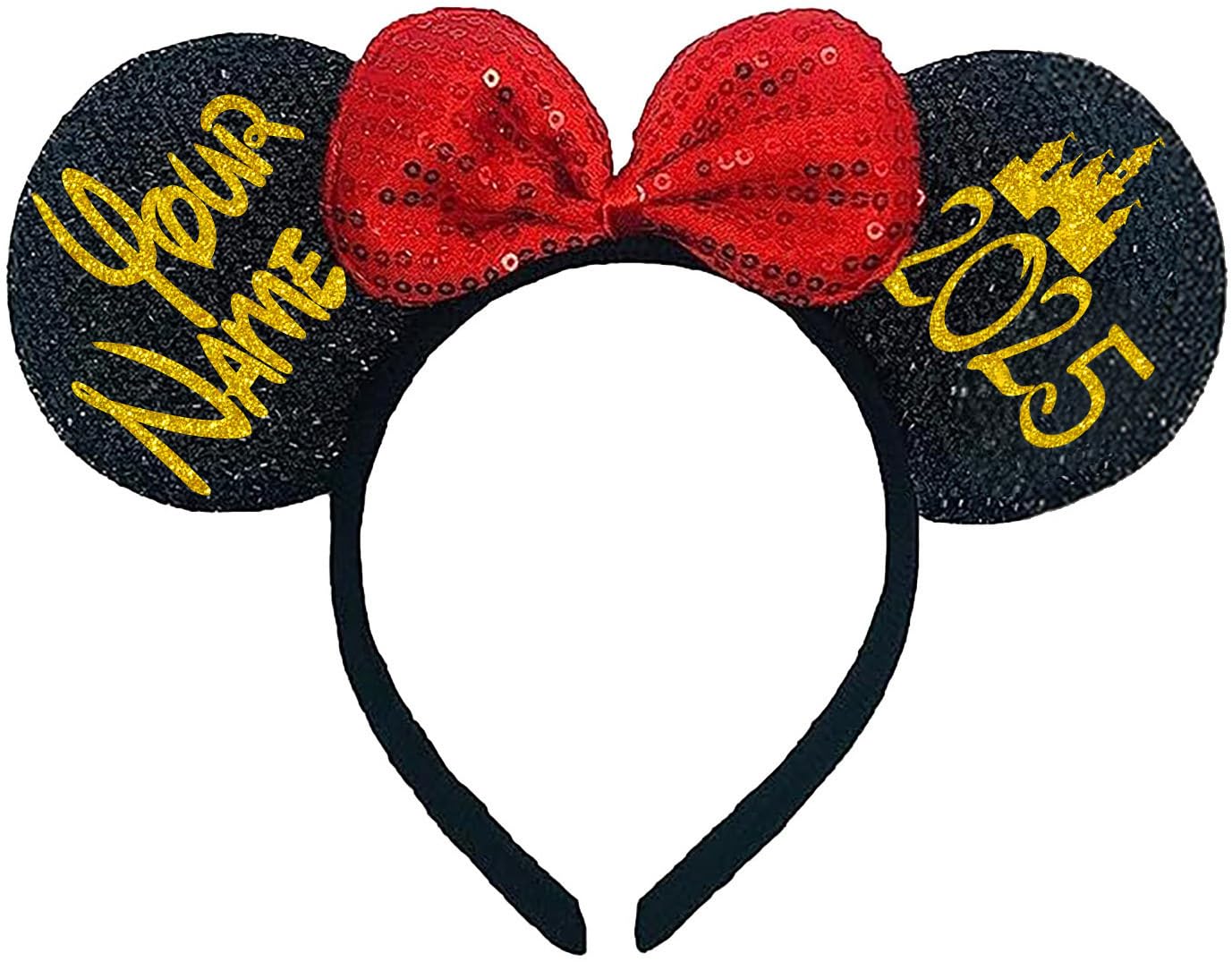 Personalized Graduation Mouse Ears for Class of 2025, Custom Graduation Gifts, Sequin Headbands