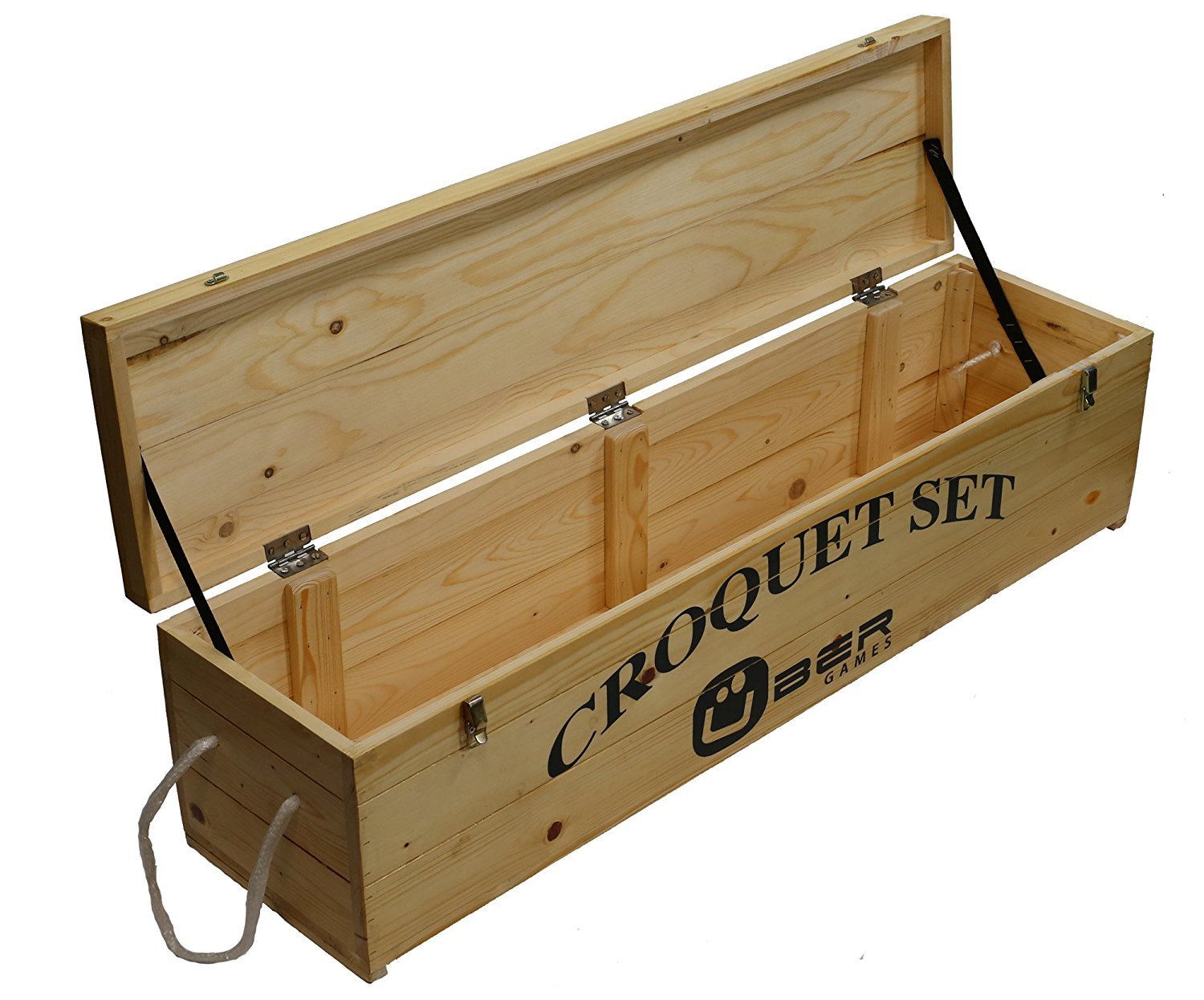 Caisse de rangement en bois pour Croquet 6 joueurs