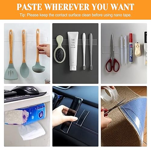 Miniatura 5 de Cinta adhesiva de doble cara para paredes, extraíble, cinta adhesiva resistente para colgar en la pared, fotos sin rastro, cinta adhesiva lavable R