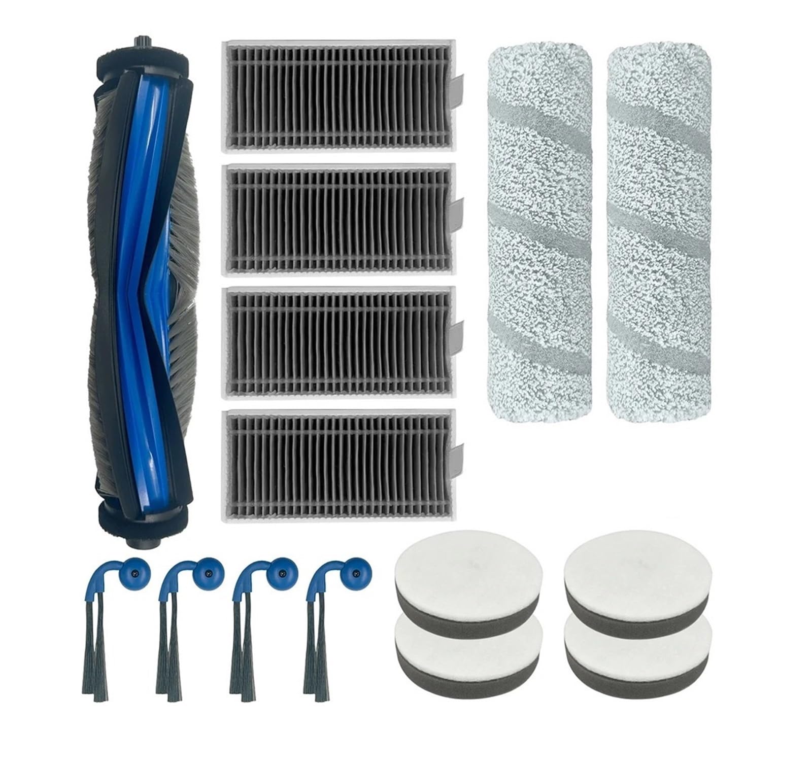 FCOIN Replacement Accessaries Kit Set ，Compatible for ECOVACS，Compatible for DEEBOT ，X11 0mni Cyclone Robot Vacuum cleaner parts(Set 1)