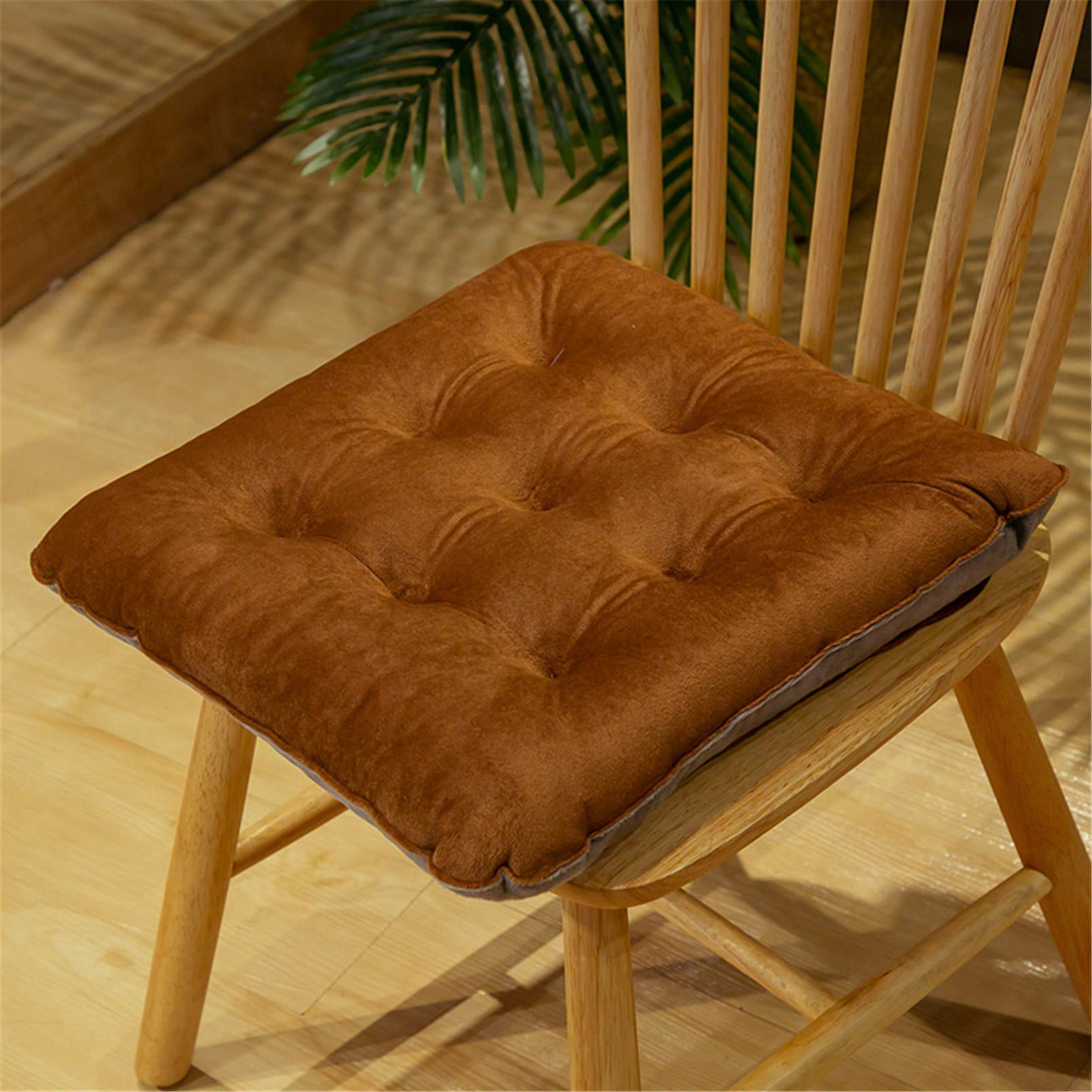 Coussin décoratif velours de cristal lot de 2 galettes de chaise haut de gamme