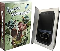 Vista 1 de Caja fuerte con cierre de libro de papel real con combinación de diccionario secreto oculto (Combo/Alicia en el país de las maravillas)