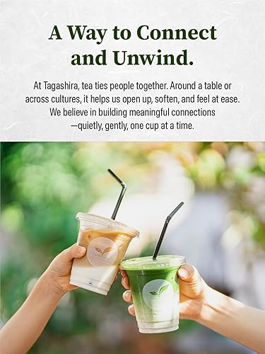 Miniatura 7 de TAGASHIRA CHAHO Polvo de té verde Uji Matcha "Saga no Mukashi" (1.06 oz1.06 onzas), primera cosecha seleccionada a mano, molido con piedra, grado