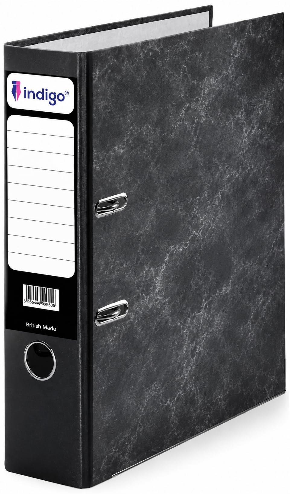 indigo® Premium Cloud Marble Range, FSC Certified (Lever Arch File - Foolscap 80mm Spine, Pack of 10)