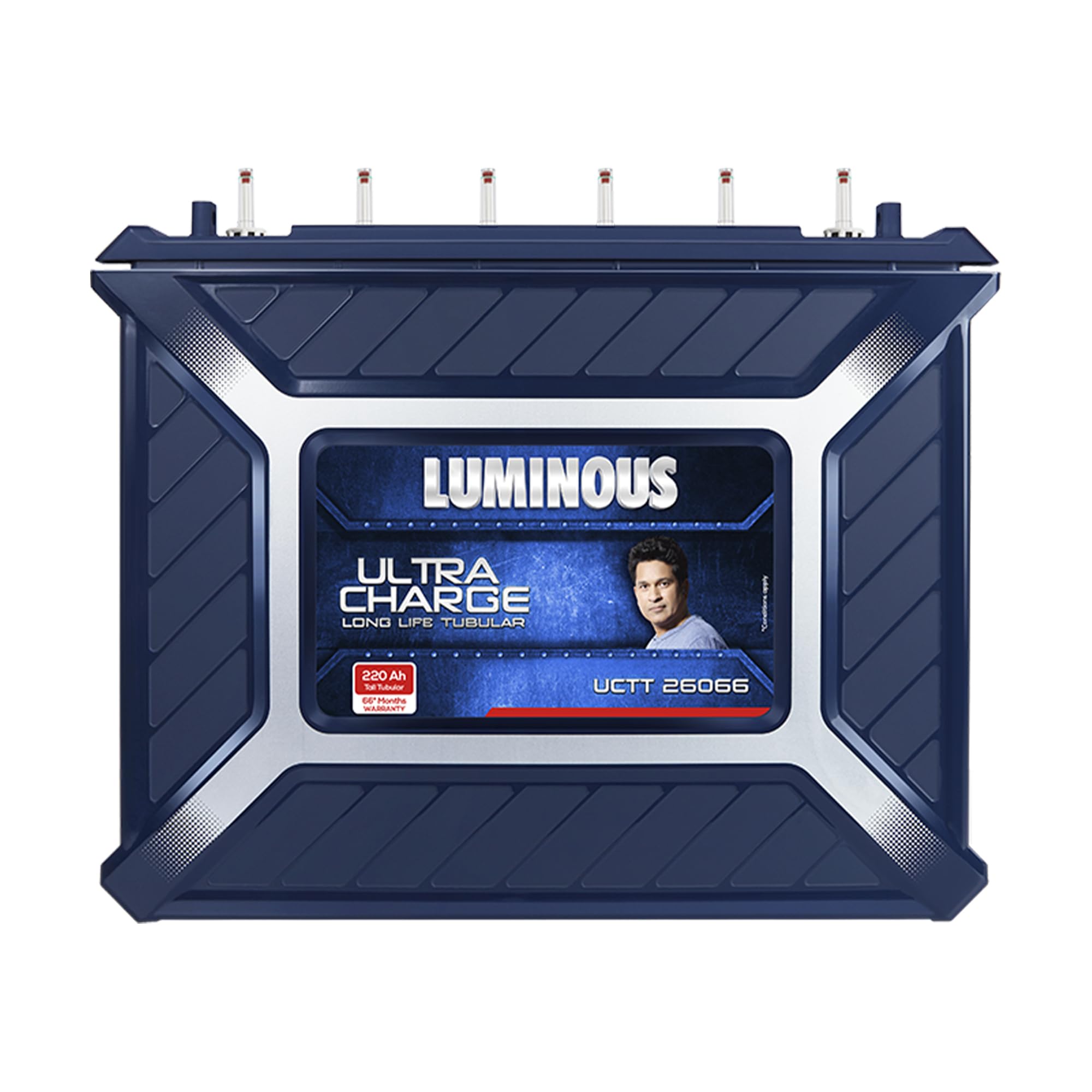Ultra Charge UCTT-26066 Tall Tubular Inverter Battery for Home, Office & Shops | 220 Ah High-Performance, Durable & Low Maintenance Battery | Easy Installation | 66 Months Warranty