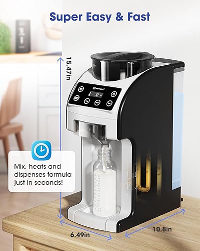 Miniatura 3 de Máquina dispensadora de fórmula instantánea, rápida y personalizable con control preciso de temperatura para bebé, mezcla automática de polvo para