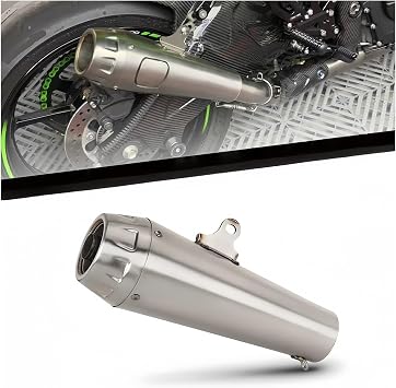Exhaust Muffler Silencer Universal Motorcycle Exhaust Muffler for Pipe For R1 R3 R25 S1000RR MT09 MT07 Z900 ZX4R Ninja400 ZX6R(B2)