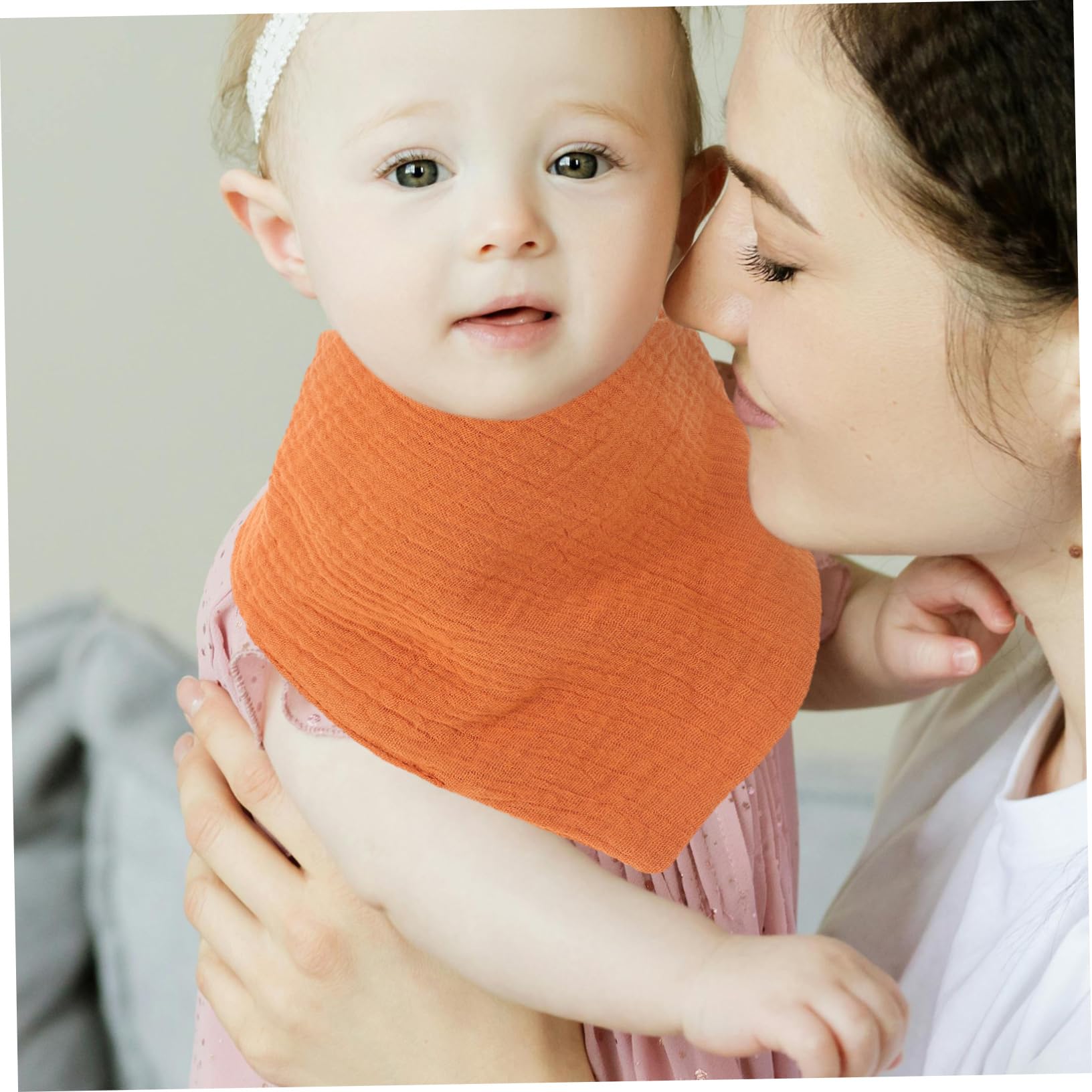 BESPORTBLE Bavaglino Triangolare in Cotone a Doppio Strato 10 Pezzi | Garza Morbida, Assorbente e Riutilizzabile, Facile da Pulire, per Bambini e Ragazzi/ragazze
