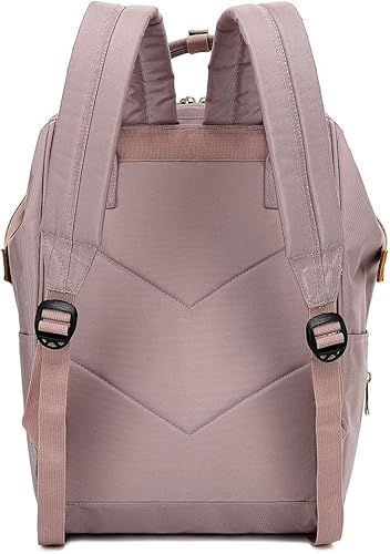 Miniatura 6 de Bebamour Mochila casual para laptop para mujer y hombre, Rosado, Mochilas de viaje