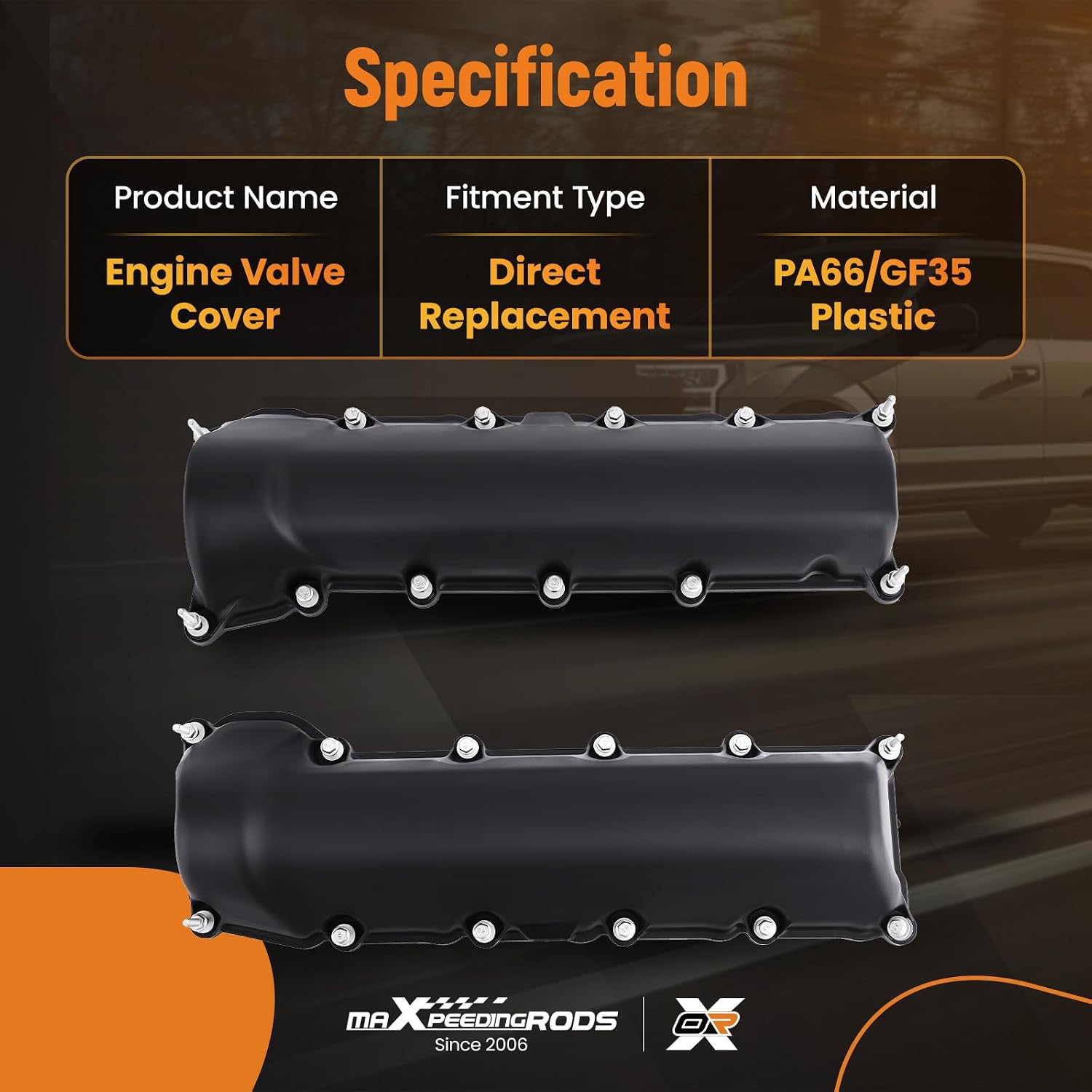 maXpeedingrods Engine Valve Cover for Chrysler Aspen 2007, for Dodge Ram 1500 02-07, for Jeep Commander 06-07, Grand Cherokee 99-07 4.7L V8 Replace 53021828AA 53021829AD