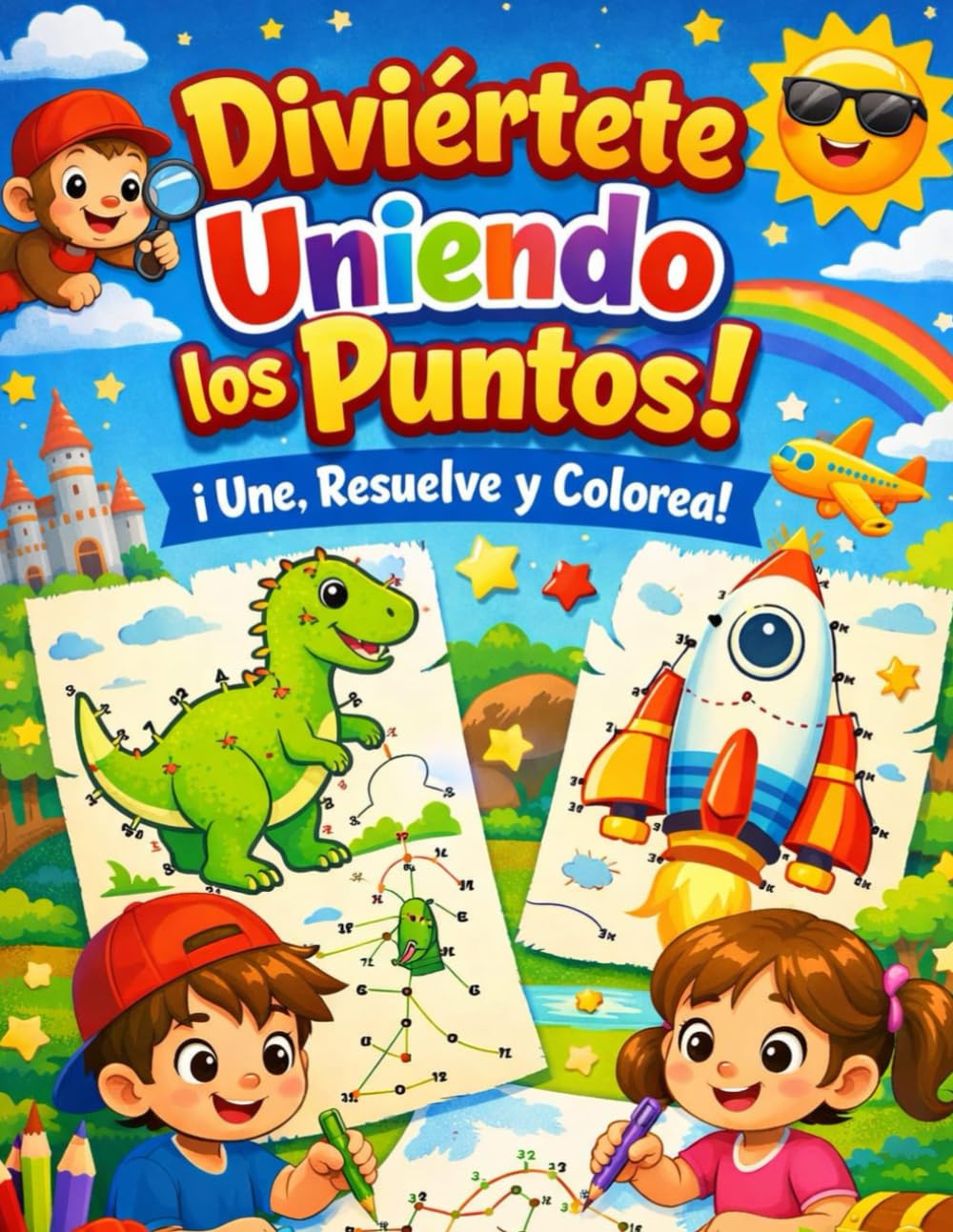 Diviértete Uniendo los Puntos!: ¡Une, Resuelve y Colorea!