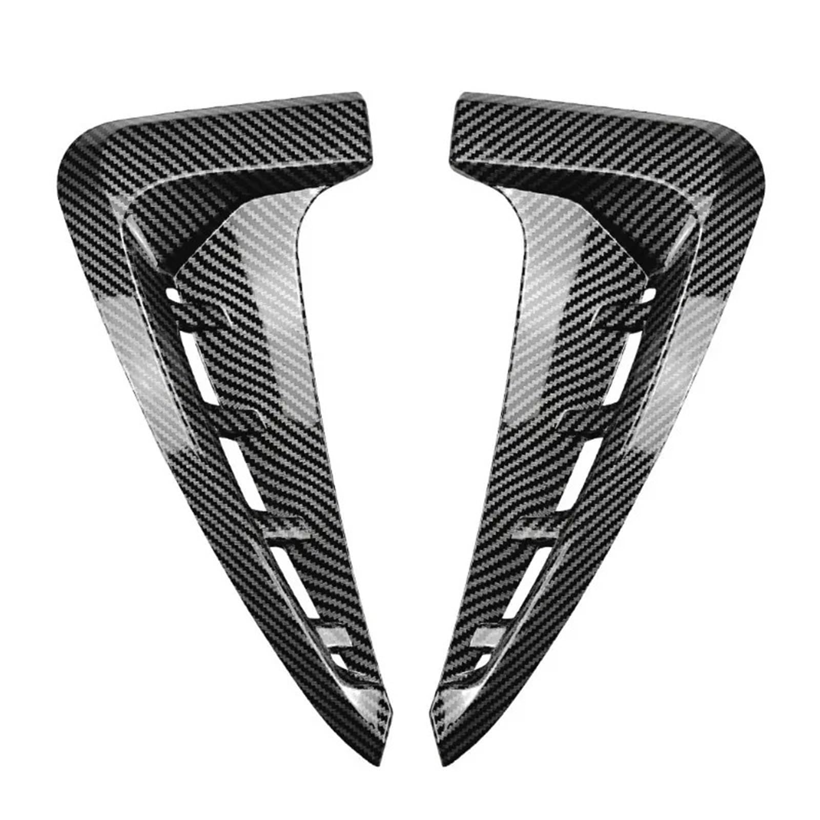 Przedni boczny błotnik samochodu skrzydło pokrywa nawiewu rekina naklejki skrzela tapicerka nadwozie pasuje do X5 F15 Sport 14-2018(Carbon Fiber Look)