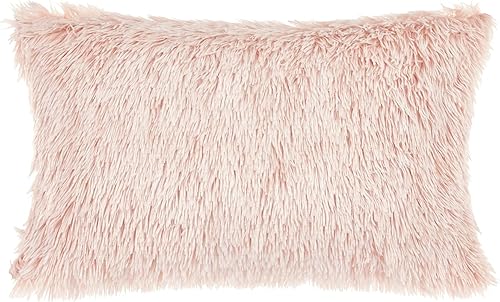 Miniatura 1 de David's Home Funda de almohada lumbar de piel sintética, 1 paquete, funda de almohada decorativa y esponjosa de 12 x 20 pulgadas, funda de cojín