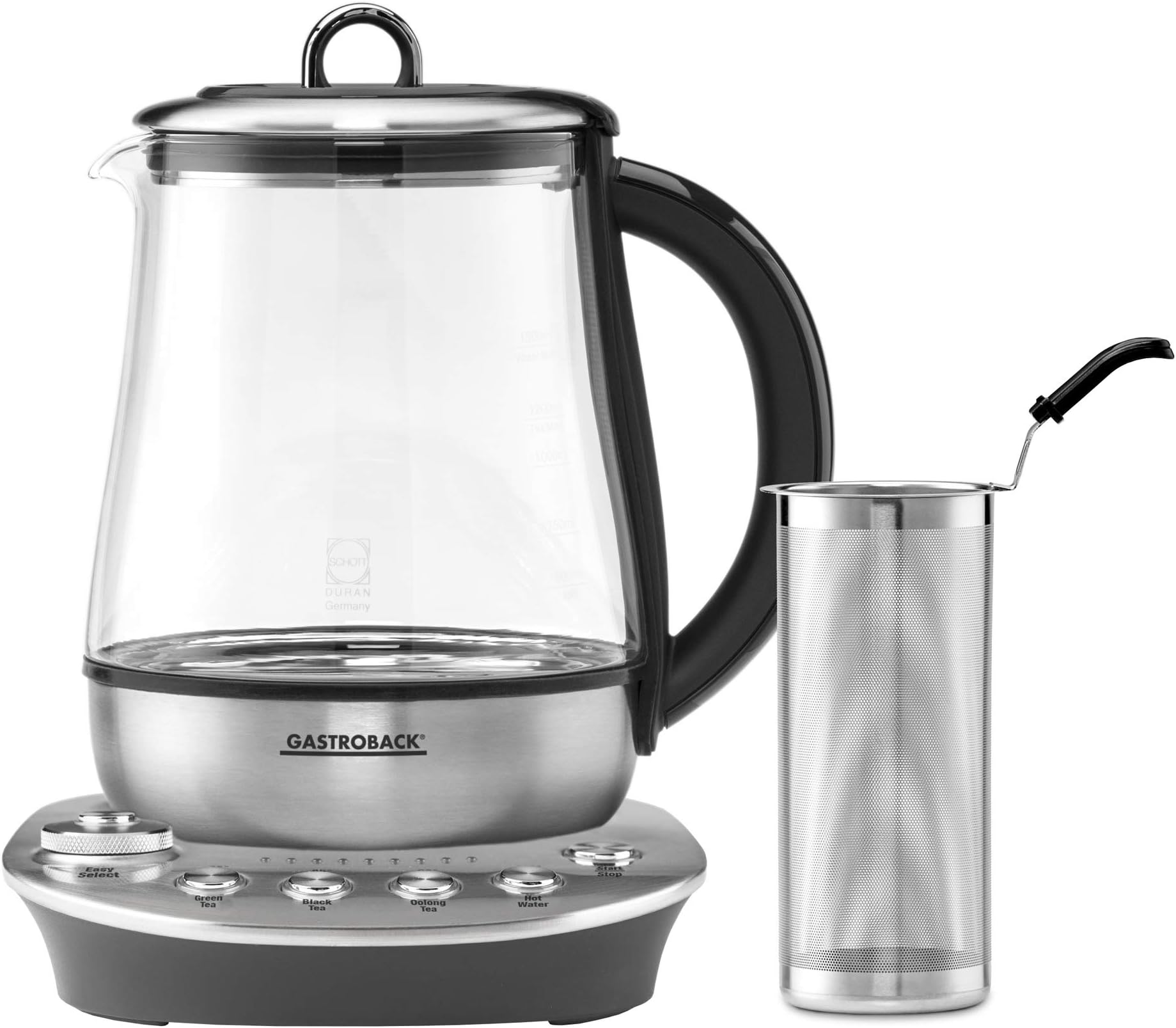 Gastroback42434 design Tea Aroma plus, SILVER, Gastroback Tea Maker