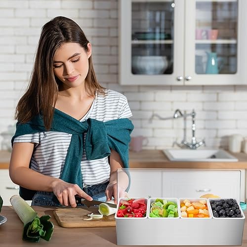 Vista 22 de Mifoci Bartending Supplies - Bandeja para decorar con tapa, barra de 3 niveles, 12 vertedores de botellas de acero inoxidable, 2 botellas de jugo