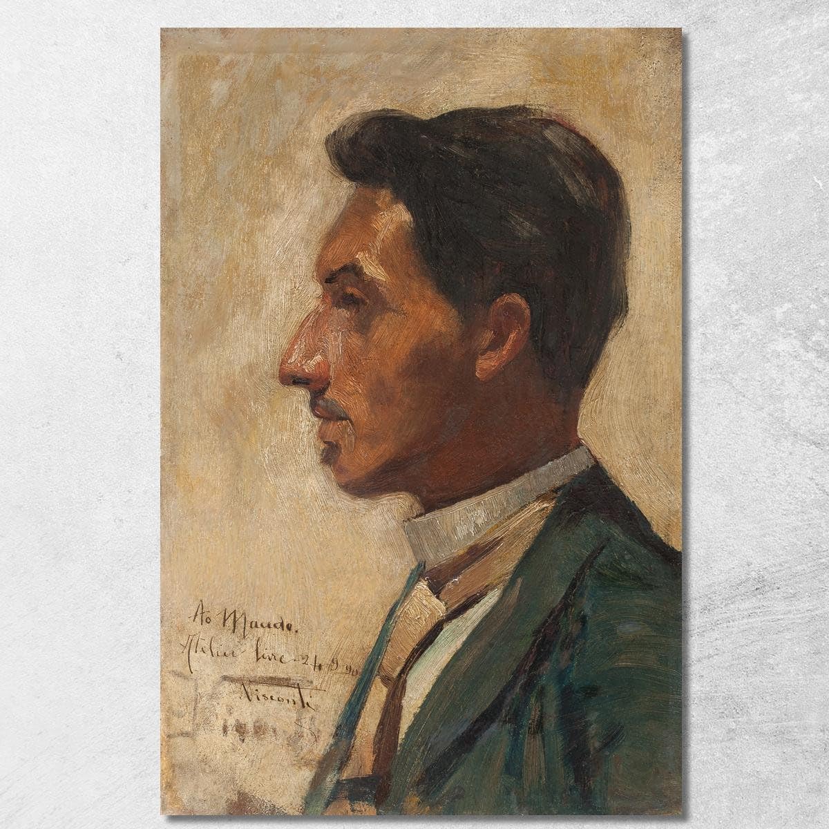 Portrait de Macedo Eliseu Visconti evs63, fini les murs vides avec ce grand tableau prêt à poser