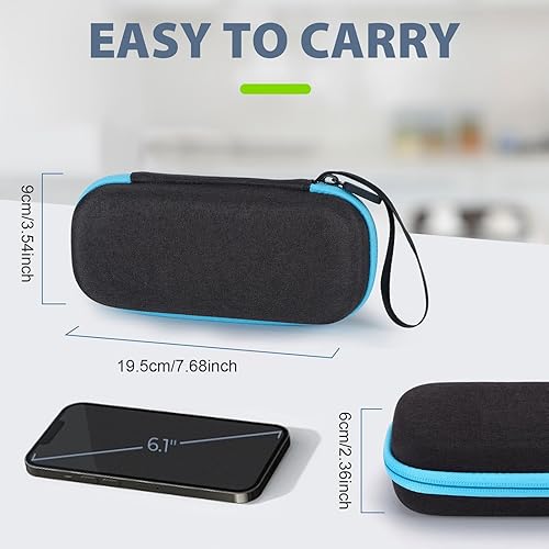 Miniatura 4 de Glamgen TENS - Maleta rígida de EVA para máquina TENS, utilizada para almacenar dispositivos TENS y almohadillas de electrodos, compatible con