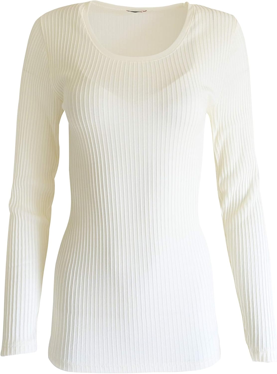 EGI ® Exclusive Collections Merino Wool Blend Tulle Trim Top with Long Sleeves. Proudly Made in Italy.