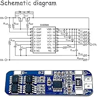 Vista 5 de 3S 12V 10A 18650 Tablero de protección de batería de litio BMS Módulo de protección de cargador de iones de litio