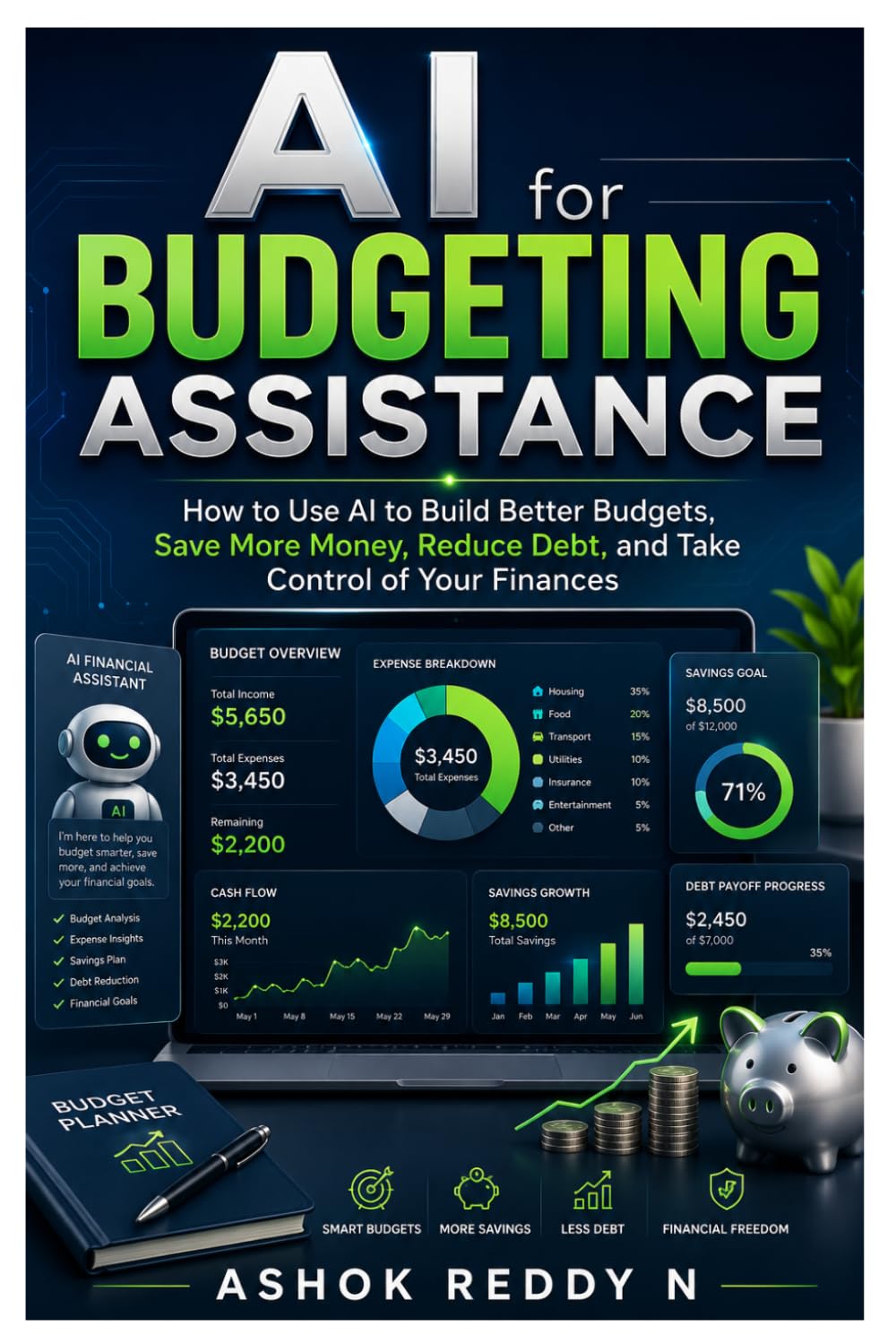AI for Budgeting Assistance: How to Use AI to Build Better Budgets, Save More Money, Reduce Debt, and Take Control of Your Finances