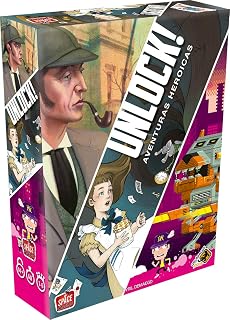 Galápagos, Unlock!: Aventuras Heroicas, Jogo de Tabuleiro Cooperativo, 1-5 jogadores, 30-60min