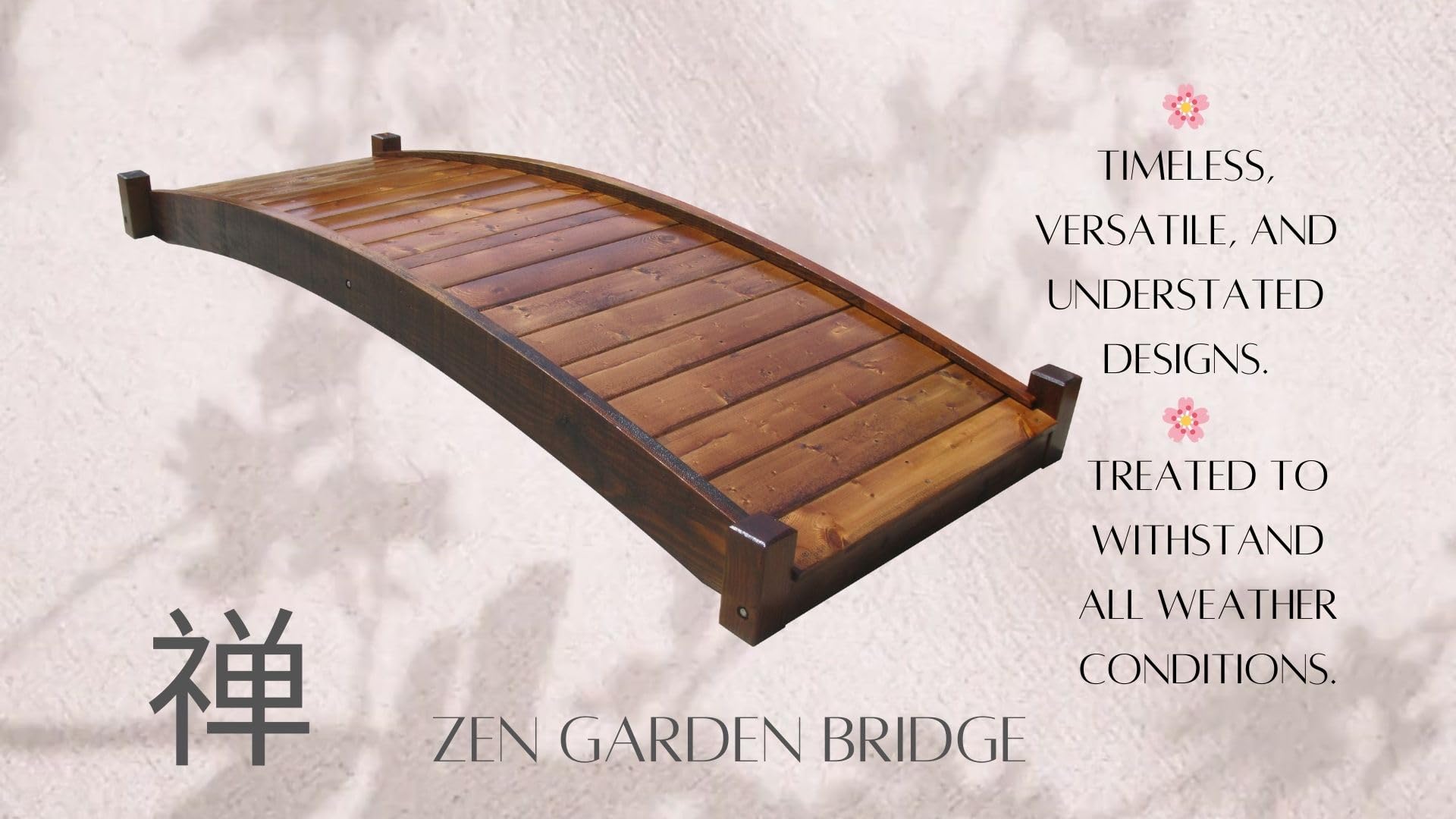 Amazon.com : SamsGazebos Japanese Zen Garden Bridge 8 ft