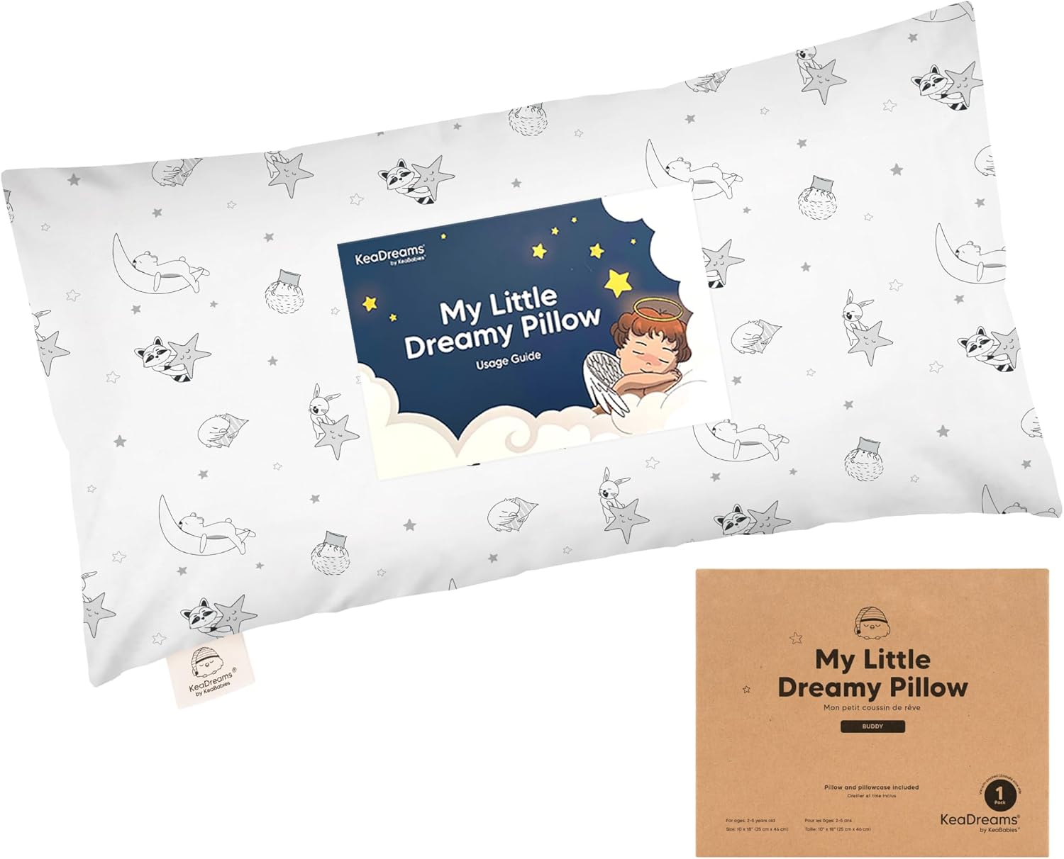 Toddler Pillow with Pillowcase 10x18 My Little Dreamy