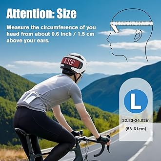 Bike Helmet, Adult Men's Unisex Smart Display Mountain Bike Helmet with Turn Signals, Speedometer, Programmable Graphics