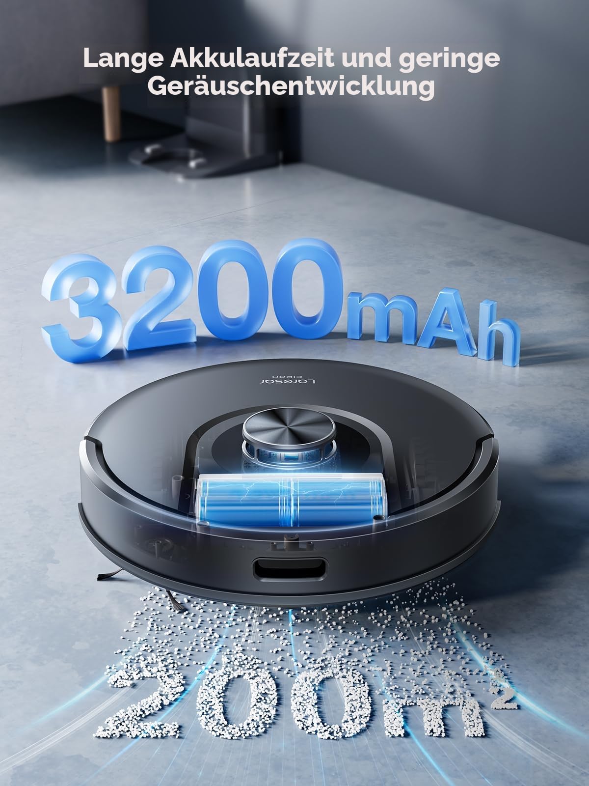 Laresar Clean 5000Pa Staubsauger Roboter mit Laser Navigation