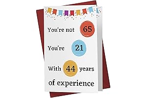 Funny 65th Birthday Card - Hilarious 65 Years Old Anniversary Card