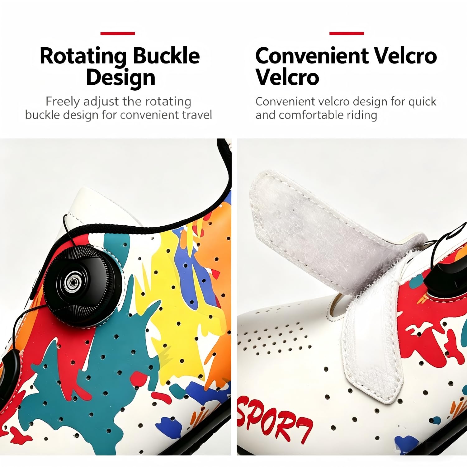 Zapatos de Ciclismo para Hombre Mujer, Bicicleta de Carretera MTB Zapatillas de Ciclismo Unisex Adulto compatibles con Pedal SPD-SL e instalación Compatible SPD/Look KEO Cleats 36-47