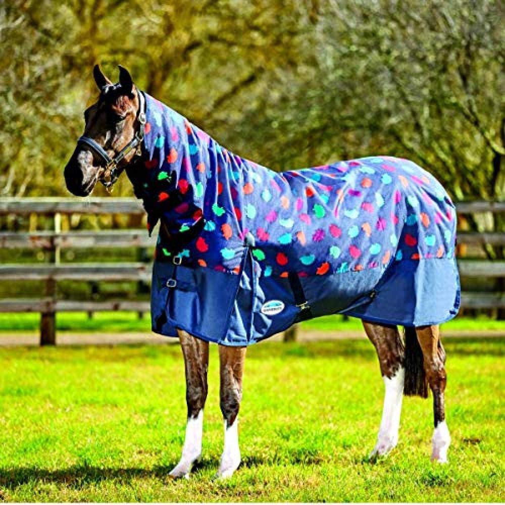 Weatherbeeta - Manta Combo de Ejercicio para Caballos ComFiTec Essential Medium (4') (Marino, Plateado, Rojo)