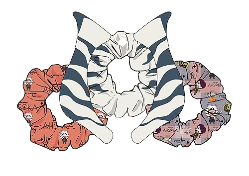 Bioworld Ahsoka Disney+ Scrunchies (3 unidades)