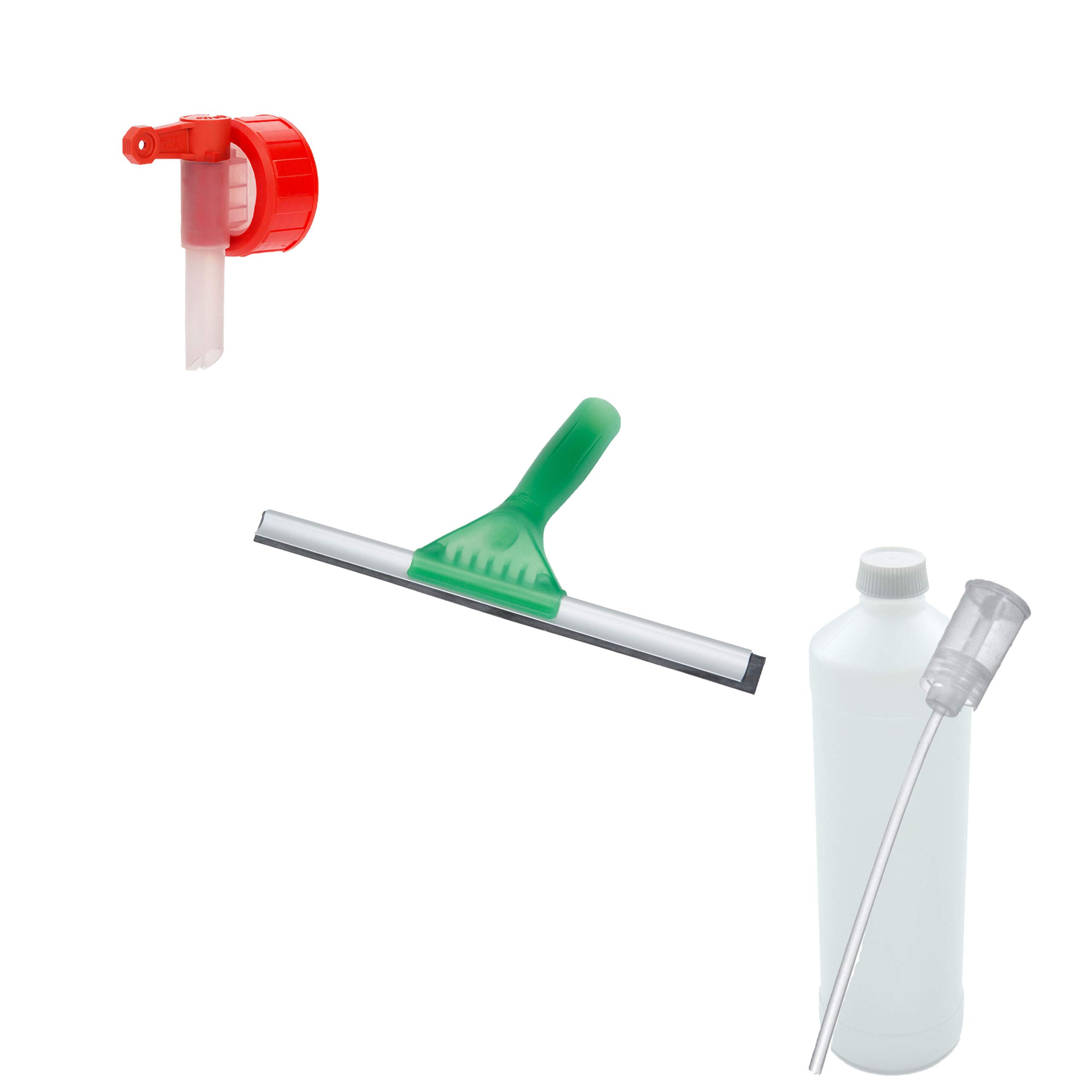 BiOHY BiOHY Profi Fensterreiniger-Set 10 Liter Kanister + Zubehör () | | Profi Fensterreiniger | Auslaufhahn | Dosierer | Mischbehälter | Abzieher | Ökologisches Reinigungsmittel für nachhaltiges