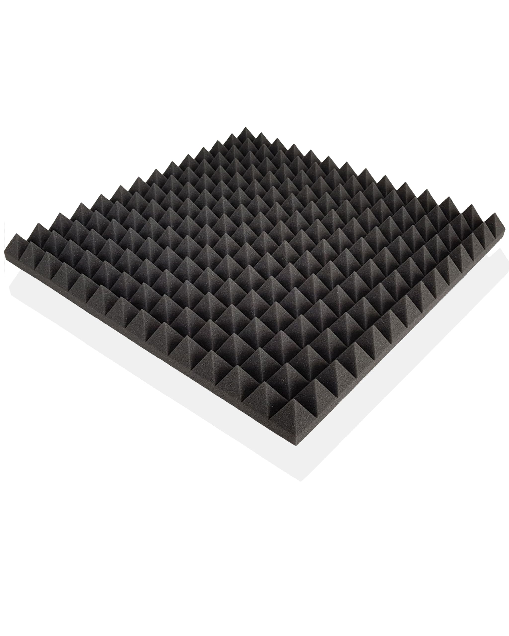 20 x Pyramidenplatten ca. 50x50x5cm "B-Ware in geprüfter Qualität", (nochmals bis zu 50% reduziert!!), Anthrazit-Schwarz, Schaumstoff, Noppenschaum, Akustik, Dämmung, Schallschutz