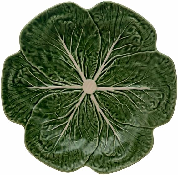 Bordallo Pinheiro Green Cabbage Earthenware 4-Piece Dishware Set