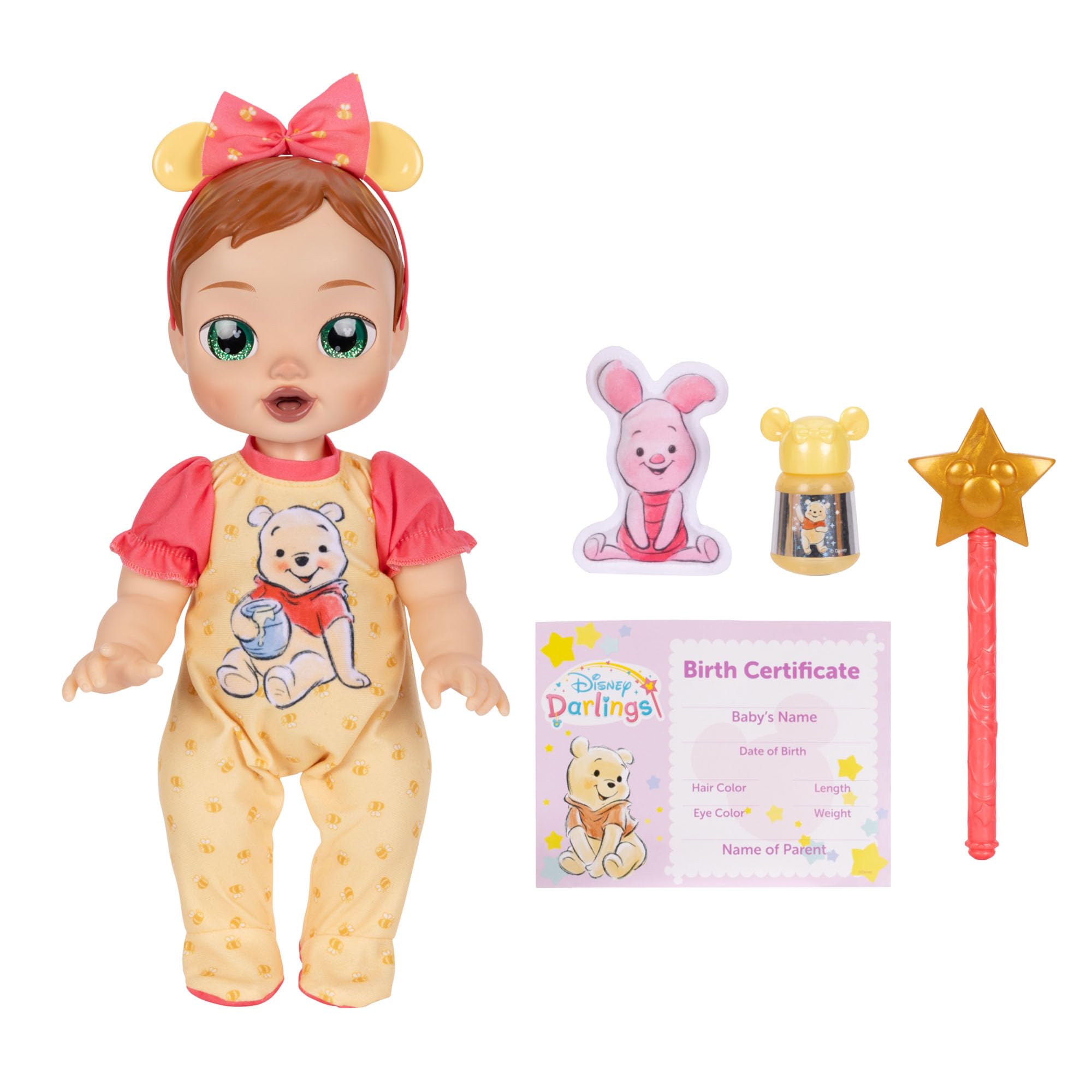 Disney Deluxe Feature Doll: Puchatek Auburn Hair, zielone oczy
