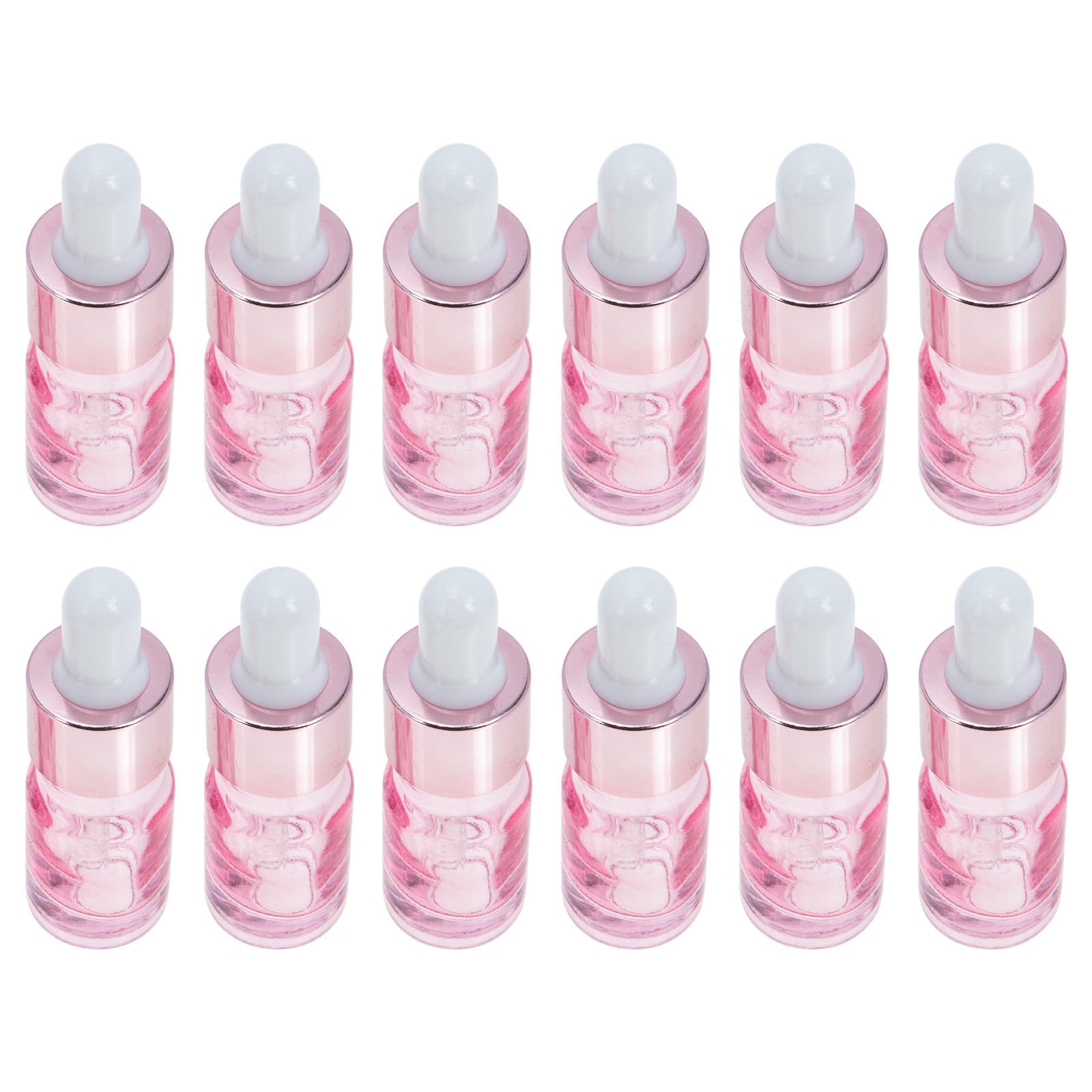 35 Stück Wiederbefüllbare Glas Tropfflasche 5ml, Gold