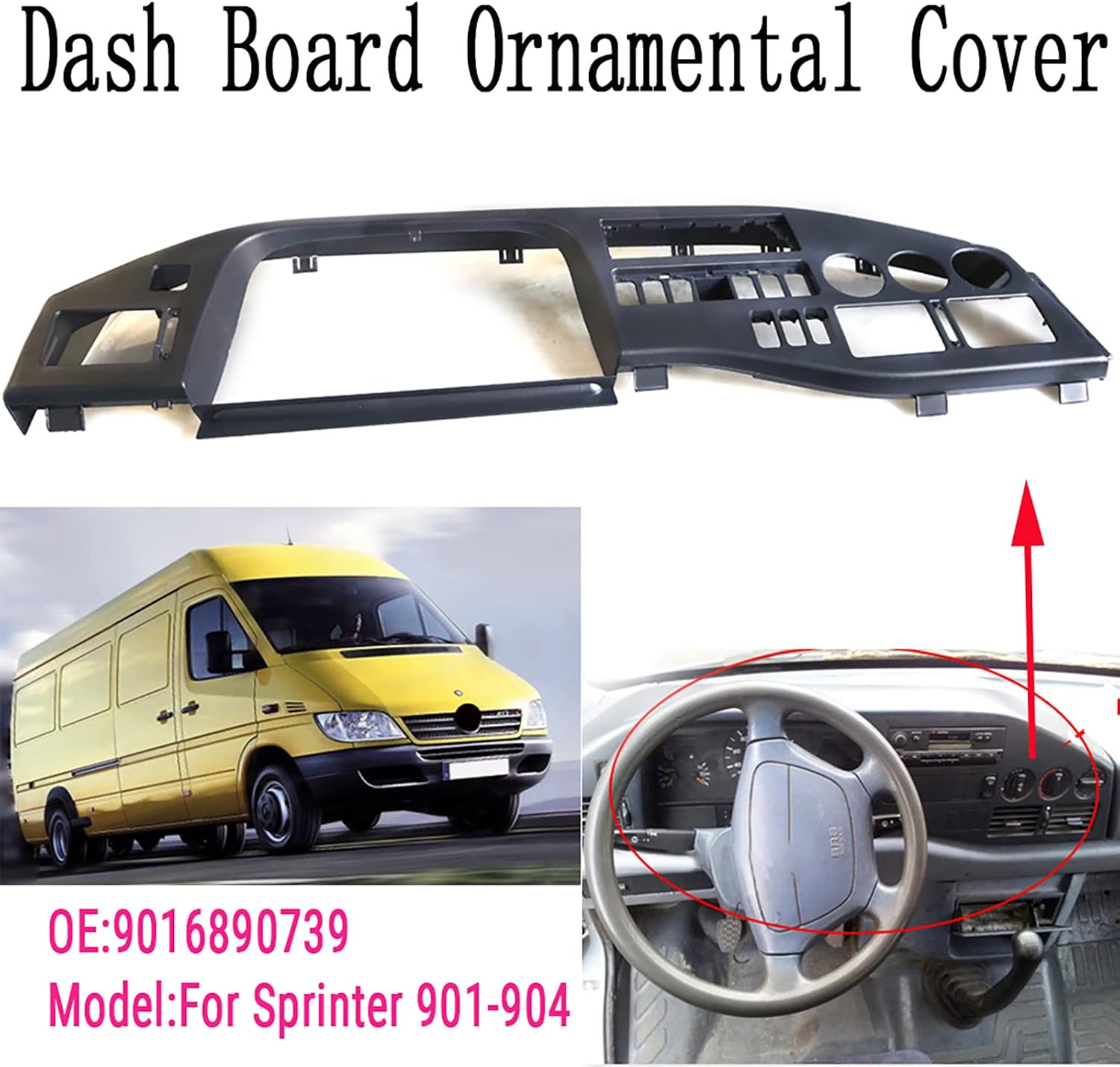New Instrument Panel Left Cover LHD Door Left-Hand Drive for Mercedes Benz Sprinter 901 902 903 904 1995-2006 OEM A9016890739 9016890739