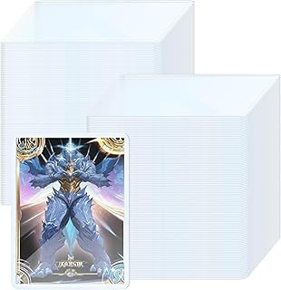 Guirnd 48P Top Loaders for Cards, 3" x 4" Card Cases for Sports Cards, Card Sleeves Hard Plastic, Card Protector Sleeves for Trading, Baseball, Basketball, Football and Gaming Cards