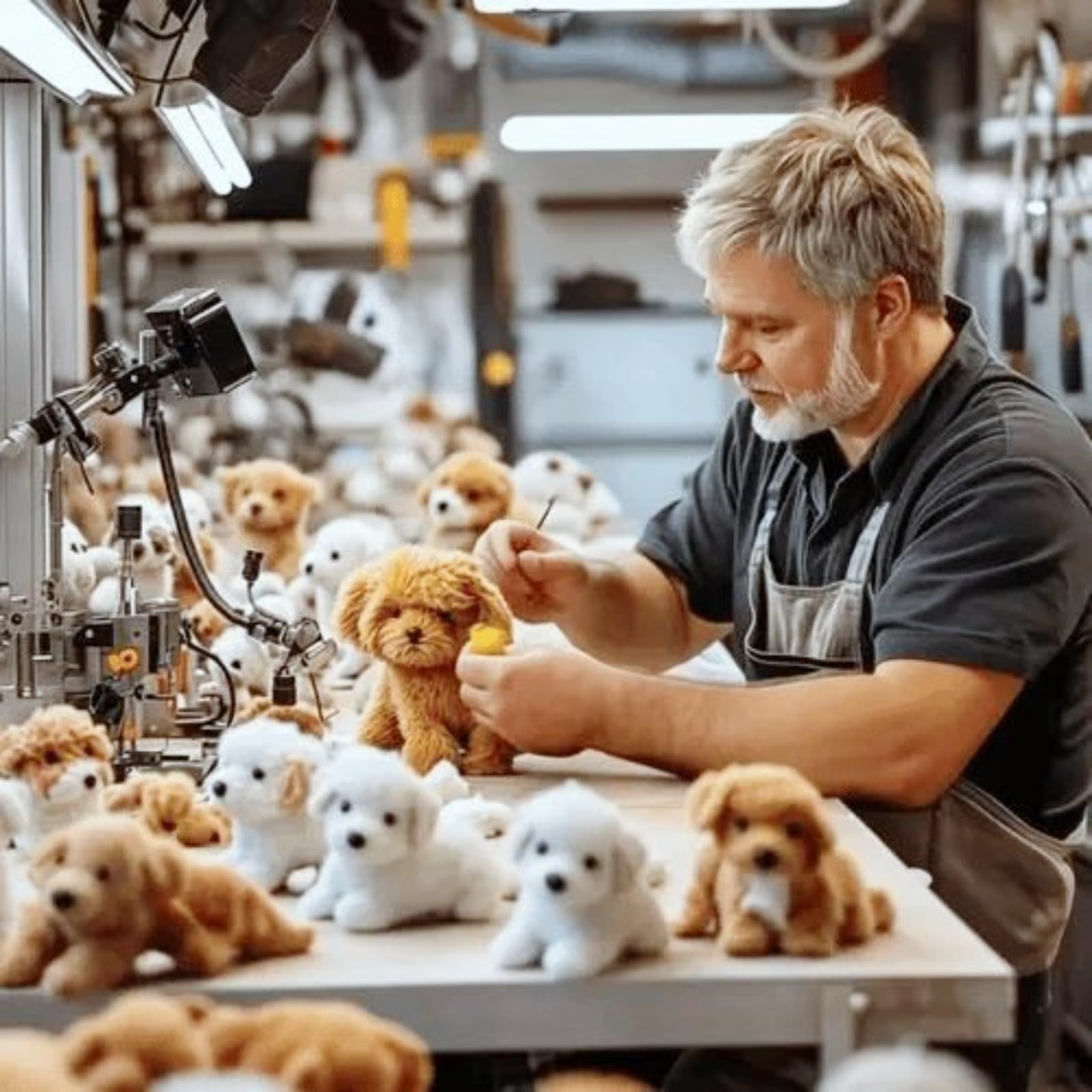 Générique Nouveau Chien Robot 2025 pour, Mon Chiot Robot réaliste Qui agit comme Un Vrai Chiot - Marche, aboie, remue la Queue,Un Chien Jouet Qui Marche et aboie