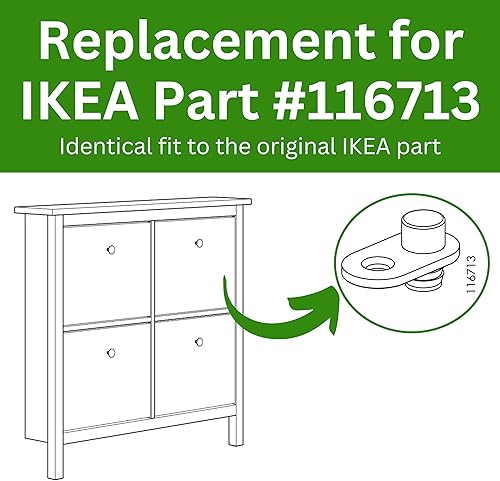 Miniatura 2 de Spare Hardware Parts HEMNES - Tapón para zapatero (repuesto para IKEA Parte #116713) (paquete de 2)