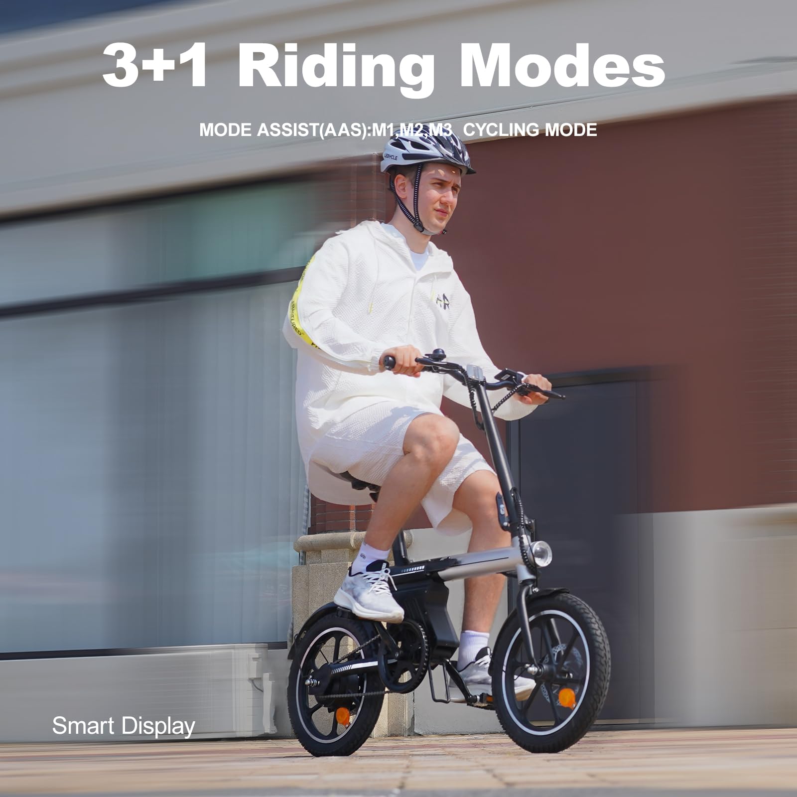 Bici Elettrica Pieghevole, 16“ Bici Elettrica da 250W Motore | 36V12.8Ah Autonomia di 75-85 KM, 25KM/H E-Bike per Adulti E Adolescente, Carga 120kg, Pendolarismo Quotidiano