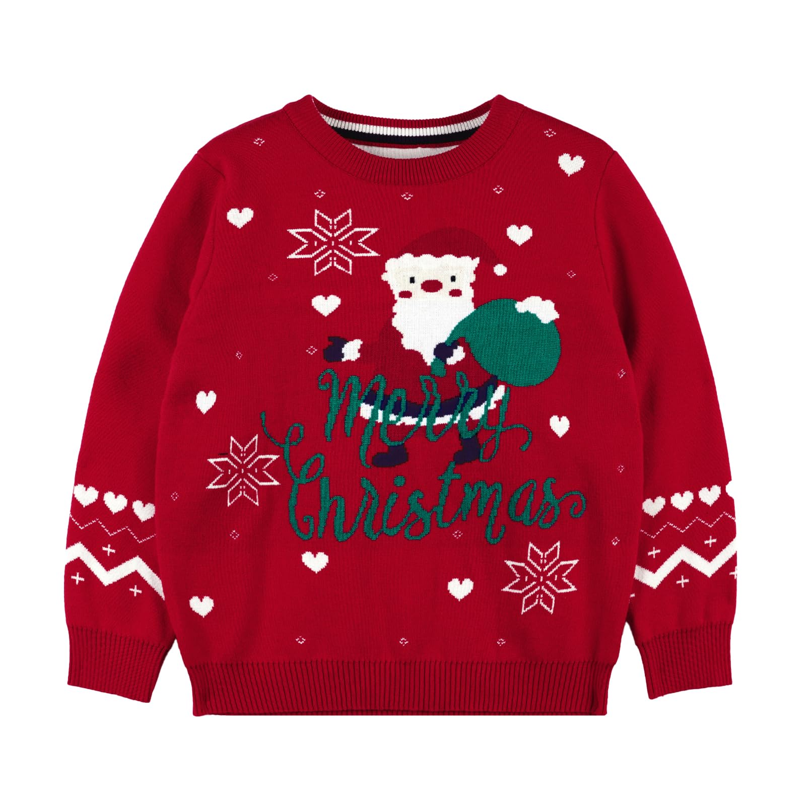 JiAmy Pull Noël Enfant, Garcon Fille Pull de Noel Cerf Enfant Manche Longue 2-7 Ans