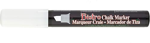 Vista 2 de Uchida 483-C-0 Chisel Tip Bistro Chalk Marker, White