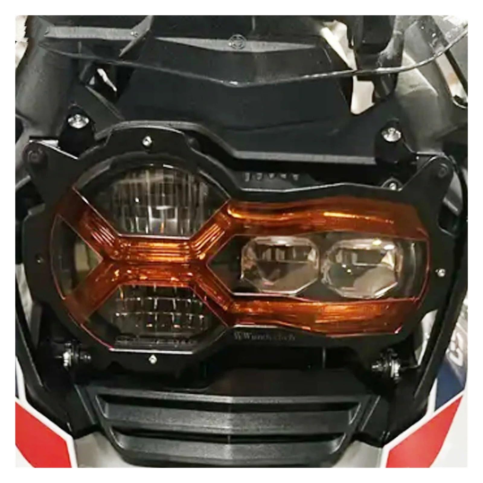 Funda De Faro De Moto para BMW R1250GS para Adventure/Trophy R 1250 GS 2019-2025 Protector De Faros Motocicleta Cubierta Protectora Luces Delanteras(Orange)
