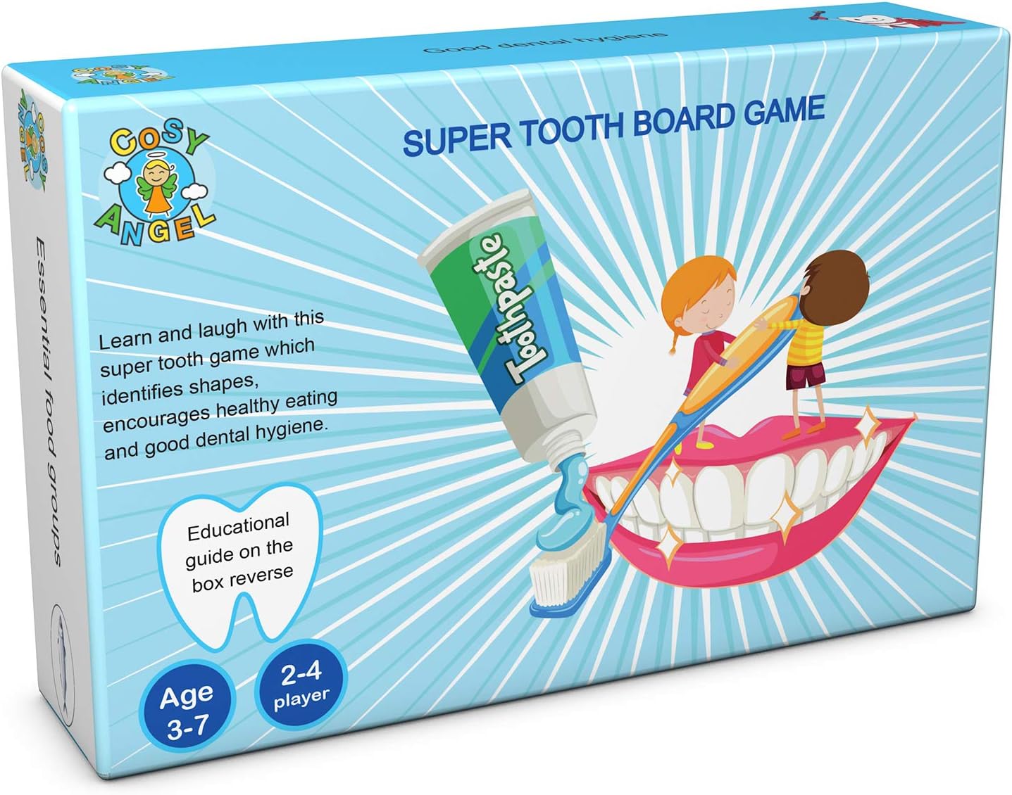 Super Tooth Educational Board Game for Children