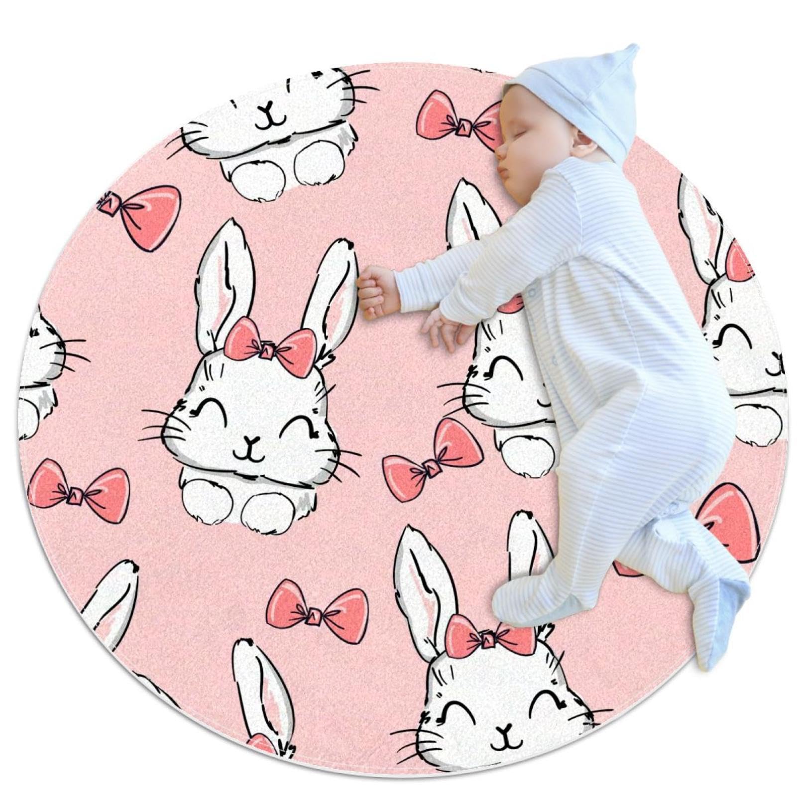 Tapis de salle de bain anti-glisse rond pour éviter les chutes dans la chambre enfant
