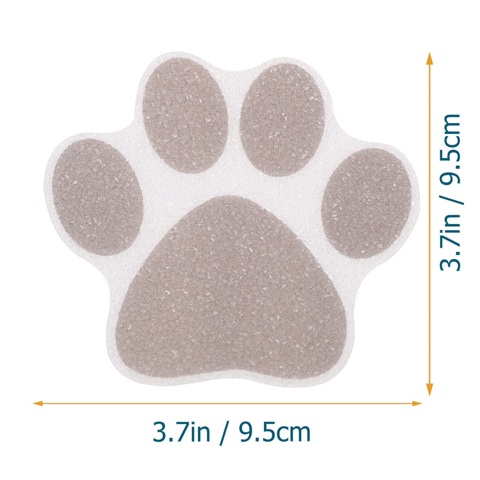 Alipis 10pcs Footprint Anti-Slip Stickers Dog paw Stickers Dog Footprint Stickers tubs treads Bathtub Non Slip Stickers Showers treads Flower Bathtub Stickers Non-Slip peva
