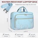 Laptop Bag 17 Inch Laptop Briefcase for Women Waterproof Computer Messenger Bag Professional Laptop Case for Business Work